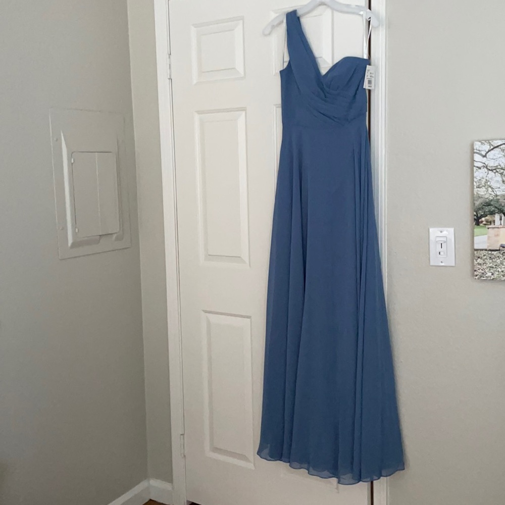David’s Bridal One Shoulder Full Skirt Dress